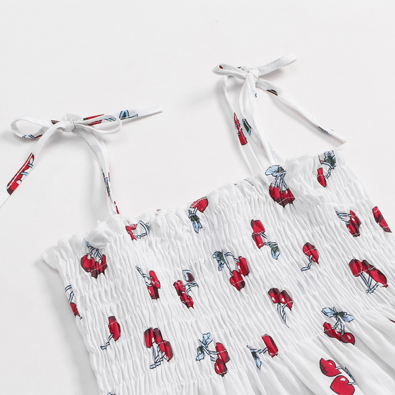 Baby Flounced Collar Peach Print Rompers